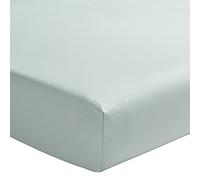 ESSIX - Drap Housse uni en Percale de Coton, Bonnet de 30cm, PREMIÈRE, 90 x 220 cm, Bleu Archipel