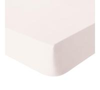 ESSIX, Drap Housse uni en Percale de Coton lavée, Delicate, 160 x 200 cm, Beige Moyen