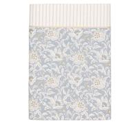 ESSIX - Drap Plat imprimé en Percale de Coton, ROSÉE Sauvage - 240 x 300 cm - Bleu Clair - Percale de Coton - 80 Fils/cm² - Entretien Facile