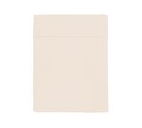 ESSIX - Drap Plat uni en Percale de Coton lavée, Delicate - 180 x 290 cm - Beige Moyen - Percale de Coton - 80 Fils/cm² - Entretien Facile