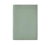 ESSIX - Drap Plat uni en Percale de Coton, PREMIÈRE - 180 x 290 cm - Vert Sauge - Percale de Coton - 80 Fils/cm² - Entretien Facile