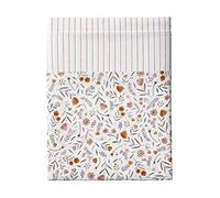 Essix Honoré Drap Plat, Coton, Orange Écureuil, 240 x 300 cm