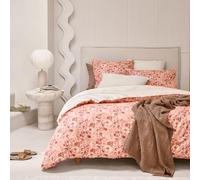 Essix Housse de Couette en Percale de Coton, 200 x 200 cm, Gloria, Rose