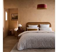 ESSIX - Housse de Couette imprimée en Percale de Coton, ROSÉE Sauvage - 140 x 200 cm - Bleu Clair - Percale de Coton - 80 Fils/cm² - Entretien Facile