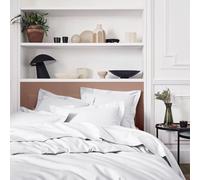 ESSIX - Housse de Couette Royal Line Percale de Coton Blanc 240 x 260 cm, Royal Line