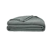 ESSIX Plaid uni en Gaze de Coton, Jazzy, 130x170cm, Sauge
