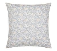 ESSIX - Taie d'oreiller imprimée en Percale de Coton, ROSÉE Sauvage - 65 x 65 cm - Bleu Clair - Percale de Coton - 80 Fils/cm² - Entretien Facile