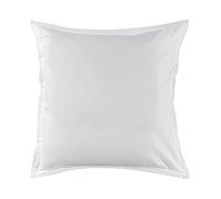 Essix - Taie d'oreiller Triumph Line Satin de coton Blanc 65 x 65 cm