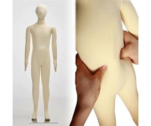 ESSLIVE Mannequin Enfants Mannequin De Couture pour Adolescents, Mannequin Flexible Corps Entier pour Enfants pour Vitrine De Magasin, Tailleur Ou en Ligne pour Débutants Étudiants(14 Years Old)