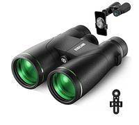 ESSLNB Jumelles 12x50 Jumelles Adultes Puissante BAK4 Prisme 100% Imperméable pour Chasse avec Adaptateur Téléphonique Sac et Sangle