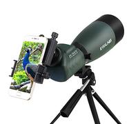 ESSLNB Longue Vue 25-75X Grossissement 70mm Objectif Longue Vue Puissante avec Trépied Adaptateur Téléphonique et Sac Étanche Entièrement Multicouche Lentille pour Tournage Observation des Oiseaux