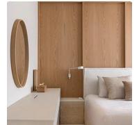 ESSMOKO Autocollant en PVC épais et respectueux de l'environnement grain de bois massif pour porte d'armoire meubles de cuisine étanche anti-salissure - 40 * 950 cm