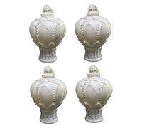 ESSMOKO Embout Tringle Rideau Couronne en matière Plastique, Embout de Tige Romaine, Accessoires de tête décorative, Paquet de 4