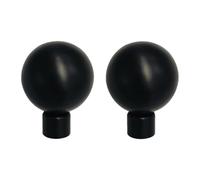 ESSMOKO Embouts De Tringle à Rideau Embout de Tringle à Rideau Romain en Fer de 25mm, Accessoires décoratifs pour Rideaux
