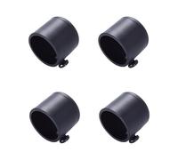 ESSMOKO Embouts De Tringle à Rideau Lot de 4 tiges Romaines décoratives en Fer forgé 19 mm 22 mm 25 mm 28 mm Accessoires pour têtes de Rideaux Rondes Noires 19 mm