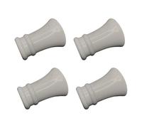 ESSMOKO Embouts pour Tringle à Rideaux Embout de Tige Romain de Style Minimaliste Moderne de 28mm, Accessoires d'étanchéité en Plastique