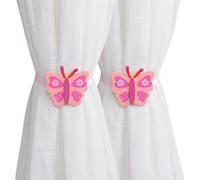 ESSMOKO Embrasse pour Rideaux Boucle De Rideau Magnétique en Forme De Dessin Animé Crochet De Rideau Attache De Rideau Magnétique Adaptée À La Chambre d'enfant Papillon