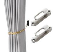 ESSMOKO Embrasse pour Rideaux Crochet à Rideau en Alliage de Zinc de Style Moderne patère à Manteau - Argent