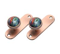 ESSMOKO Embrasse Rideau Attache Rideau Crochet de Rideau en Alliage de Style Jade Accessoires de Fixation pour Attaches de Rideaux - Bronze