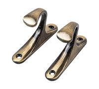 ESSMOKO Embrasse Rideau Attache Rideau Crochet De Rideau en Alliage De Zinc À Visser Fixation Murale pour Rideaux Rangement pour Attaches - Cuivre
