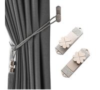 ESSMOKO Embrasse Rideau Attache Rideau Crochet de Rideau en Alliage de Zinc de Style européen Accessoires de Rideau Crochet de Corde à Nouer - Argent
