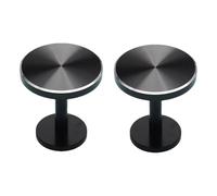 ESSMOKO Embrasse Rideau Attache Rideau Crochet de Rideau Rond en Alliage de Zinc galvanisé Accessoires pour Rideaux Crochet de Rideau - Noir