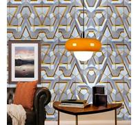 ESSMOKO Papier peint autocollant en PVC 3D moderne de style science-fiction autocollant de décoration murale pour restaurant bar chambre à coucher nid d'oiseau