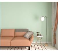 ESSMOKO Papier peint autocollant en PVC de couleur pure autocollant mural imperméable pour chambre à coucher salon bureau restaurant fond d'écran vert haricot gris 40 * 950 cm