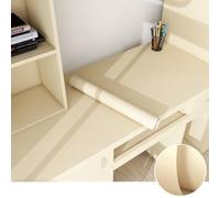 ESSMOKO Papier peint autocollant en PVC épais imperméable et résistant à l'humidité pour rénovation de dortoirs bureaux armoires appartements décoration murale - Jaune soleil - 40 * 950 cm