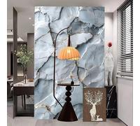 ESSMOKO Papier peint en marbre doré autocollant en PVC résistant à la chaleur et à l'huile pour cuisine salle de bain gris doré 40 * 950 cm