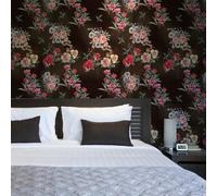 ESSMOKO Papier Peint hydrosol coloré pour salon chambre à coucher bureau autocollant mural décoratif rose 45 * 600cm