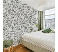 ESSMOKO Papier Peint hydrosol coloré pour salon chambre à coucher bureau décoration murale motif pivoine 45 * 600cm