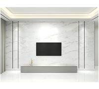 ESSMOKO Papier peint Papier peint adhésif imperméable à effet marbre pour la rénovation des murs du salon de la salle à manger de la cuisine et de la salle de bain blanc élégant 40 * 1000cm