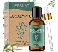 ESSNAT Huile Essentielle Eucalyptus 30ml - 100% Huile Naturelle, Eucalyptus citronné, pour Aromathérapie, Diffuseur, Purification de l’Air