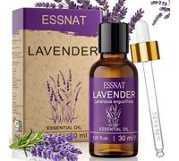ESSNAT Huile Essentielle Lavande 30 ml - Huile Essentielle De Lavande 100% Naturelle, Issue De La Lavande Vraie, Idéale Pour Aromathérapie, Diffuseur, Massage, Bain, Soins De La Peau Et DIY