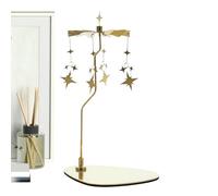 Essoreuse À Bougie - Acier Inoxydable 21 Cm, Décor Étoile, Design Rotatif | Reflet Doré, Accent De Table, Ornement De Fête Pour La Maison, Salon, Patio, Cour, Mariage, Café, Saint-Valentin, Photograph