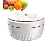 Essoreuse à fruits - ABS - 12,5 x 12,5 x 6,8 cm - Récipient rotatif de nettoyage en profondeur - Pour le plan de travail de la cuisine, la production alimentaire, la préparation des aliments aux baies