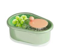 Essoreuse à fruits en ABS - Bol rotatif manuel avec panier à passoire | Laveuse à laitue, séchoir à salade, outil de nettoyage de cuisine, récipient de lavage des aliments pour la préparation des