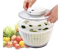 Essoreuse à laitue électrique, 4,5 L/6 L, rotatif à salade rechargeable par USB pour légumes verts, fruits et légumes