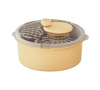 Essoreuse à Légumes Électrique Centrifugeuse Laveuse Sécheuse Saladier Panier Accessoire Cuisine Nettoyage Rapide Retrait de l'eau Panier Rotatif, Jaune Oie, Style to 2