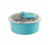 Essoreuse à Légumes Électrique Centrifugeuse Laveuse Sécheuse Saladier Panier Déshydratation Rapide Couvercle Transparent Moteur Central Matériaux, Bleu Gemme, Style to 3