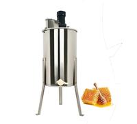 Essoreuse à miel électrique 220 V 140 W en acier inoxydable - 8 cadres - Extracteur de miel avec couvercle - Séparateur de miel de ruche - 38 x 60 cm