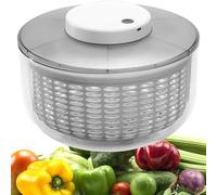 Essoreuse à salade, 4,5 L/6 L, grande capacité, électrique, pour salade, légumes, lave-fruits, égouttoir, passoire, charge USB, essoreuse à laitue, nettoyeur avec bol pour laver, sécher les légumes
