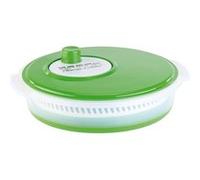 Rosenstein & Söhne Essoreuse à salade 5 L pliable vert et transparent compatible lave-vaisselle