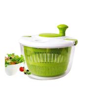 Essoreuse à Salade 5L, Essoreuse Salade Manivelle , Salad Spinner pour Le Lave et sèche Rapidement Les Légumes et Les Fruits