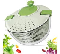 Essoreuse à Salade avec Panier Lavage & Manivelle, Essoreuses Salades Saladier Séchoir Légumes Fruits Manuelle 4L, Sèche Linge Bol égouttoir Laveuse Rotateur Laitue Multifonction pour Cuisine Domicile