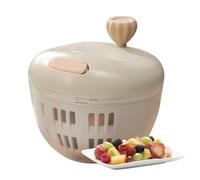 Essoreuse à salade avec passoire et bol de lavage 800 ml avec base | Passoire à salade - Préparation efficace des aliments et nettoyeur de légumes pour la cuisine