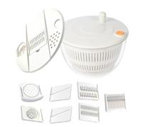 Essoreuse à salade avec tondeuse, essoreuse et séchoir à laitue - Passoire multifonction Sèche-linge râpe bol pour le lavage | Préparation de pommes de terre et et nettoyage du gingembre