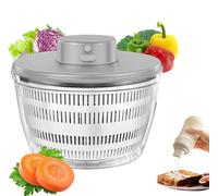 Essoreuse à Salade Electrique, 4L Grande Electrique Panier a Salade avec Couvercle et saladier, Professionnelle Essoreuse Salade Automatique sans Fil, pour Laver et sèche les Salades, Fruits, Laitue