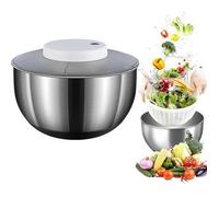 Essoreuse à salade, en acier inoxydable, 4,5 l, avec essorage automatique, fond antidérapant et rechargeabl DESHYDRATEUR D ALIMENTS